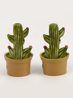 Миниатюра кукольная «Кактус в горшке», набор 2 шт., размер 1 шт. — 1.7×2.5×1.7 см