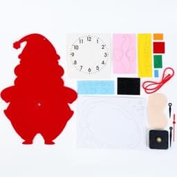 Часы настенные детские DIY «Дед Мороз», сделай сам, новогодние, плавный ход, 22×29 см