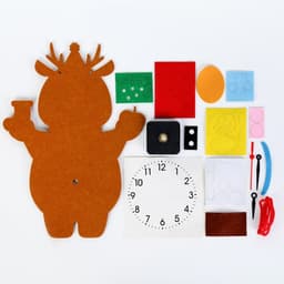 Детские настенные часы DIY «Олененок», сделай сам, плавный ход, 22×29 см, от батарейки АА