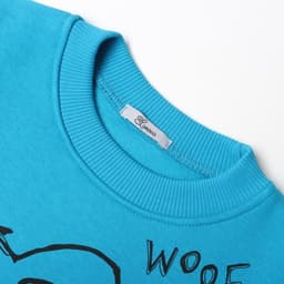 Свитшот для мальчика, рост 92 см, бирюзовый