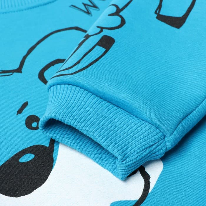 Свитшот для мальчика, рост 92 см, бирюзовый