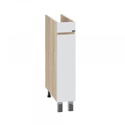 Тумба напольная «СаНта», под раковину «СаНта. Марс 19», над стиральной машиной, 1 дверь, цвет янтарный