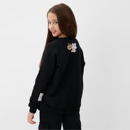 Свитшот детский MINAKU, чёрный, рост 164 см