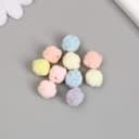 Бусина для творчества бархатное напыление «Роза. Нежные оттенки», 1.2×1.2×1.2 см