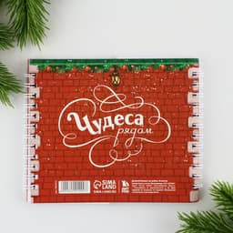 Блокнот новогодний, двойной, 48 листов «Чудесных мгновений»