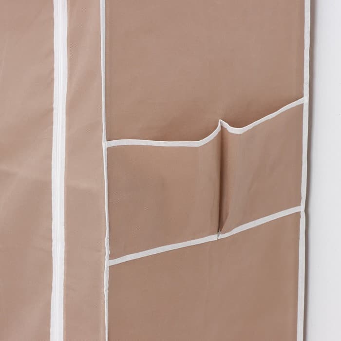 Шкаф тканевый каркасный, складной LaDо́m, 70×45×150 см, бежевый
