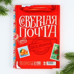 Ежедневник А5, 60 листов, недатированный, в подарочной коробке «Северная почта»