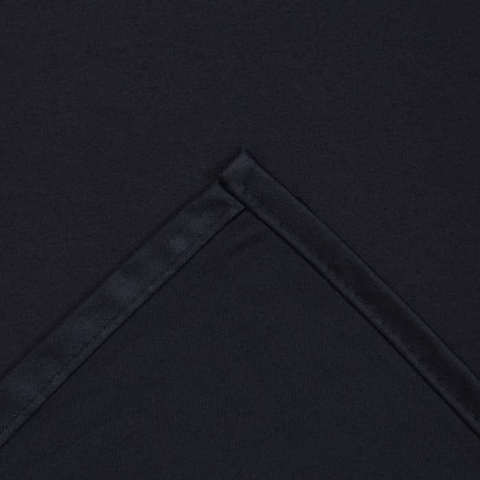 Простыня 1.5-спальная «Этель» Jet black, 150×215 см, мако-сатин, хлопок 100%