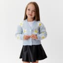 Кардиган для девочки KAFTAN «Ромашки», голубой, размер 36 (134-140 см)