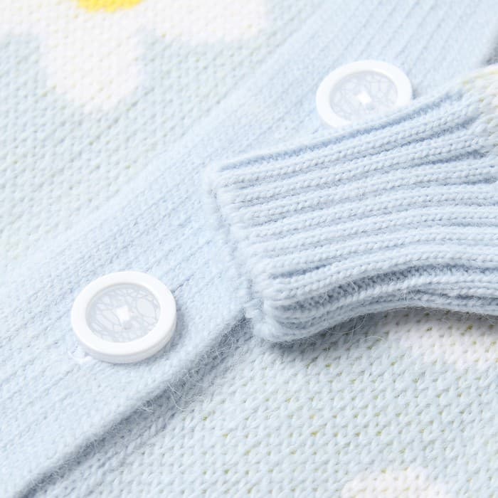 Кардиган для девочки KAFTAN «Ромашки», голубой, размер 36 (134-140 см)