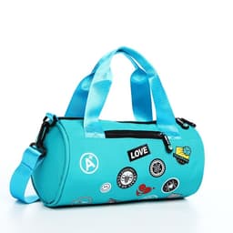 Сумка молодёжная на молнии, 28×15×15 см, бирюзовая