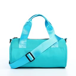 Сумка молодёжная на молнии, 28×15×15 см, бирюзовая