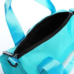 Сумка молодёжная на молнии, 28×15×15 см, бирюзовая