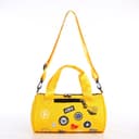 Сумка молодёжная на молнии, 28×15×15 см, жёлтая