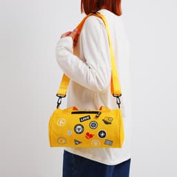 Сумка молодёжная на молнии, 28×15×15 см, жёлтая