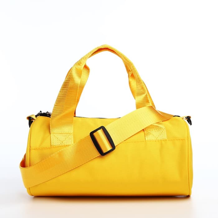 Сумка молодёжная на молнии, 28×15×15 см, жёлтая