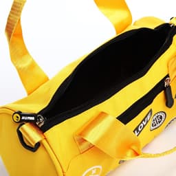 Сумка молодёжная на молнии, 28×15×15 см, жёлтая