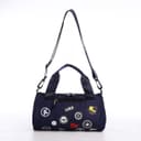 Сумка молодёжная на молнии, 28×15×15 см, синяя