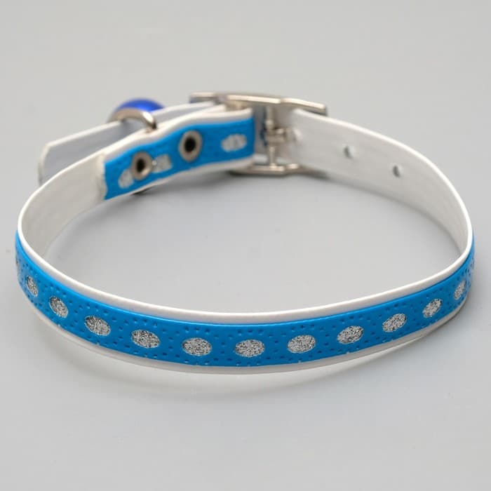 Ошейник из искусственной кожи с блестками, 32×1 см, микс цветов