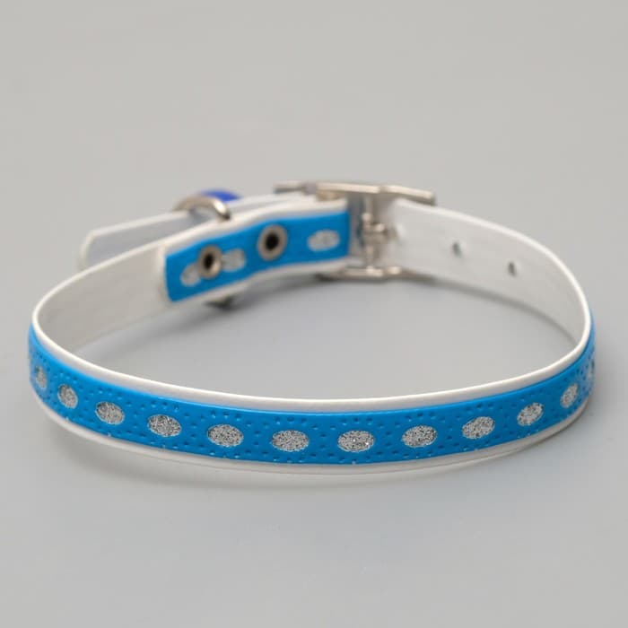 Ошейник из искусственной кожи с блестками, 32×1 см, микс цветов