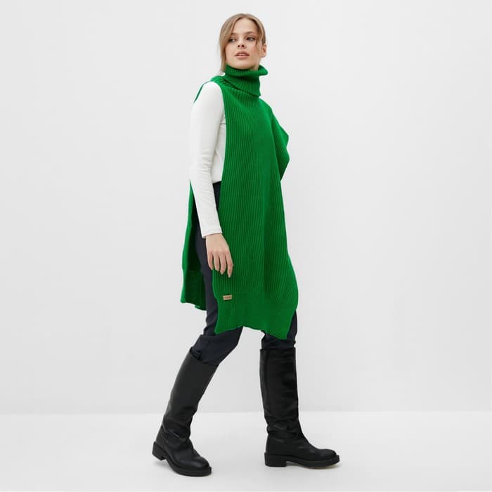 Снуд трансформер MINAKU, размер 56-58, изумрудный