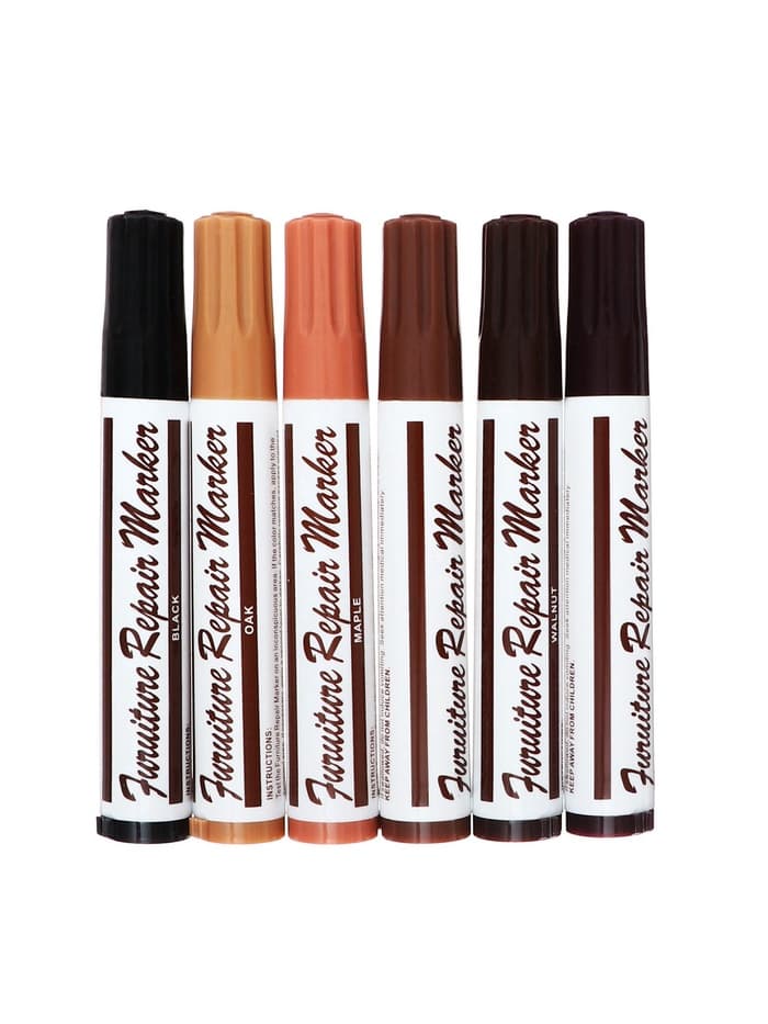 Набор маркеров и мелков для мебели, 6 цветов