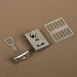 Застёжка для сумки, 3.5×2.6 см, цвет серебряный