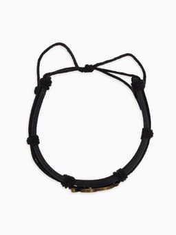 Браслет кожаный «Стиль. Сова», d=6 см, чёрный в чернёном золоте