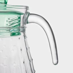 Набор для напитков Доляна «Аква», 5 предметов: кувшин 1.2 л, 2 кружки 285 мл, 2 стакана 285 мл, стекло, прозрачный