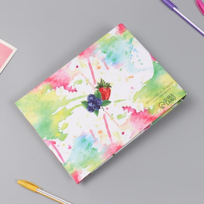 Фотоальбом на кольцах 25 листов Keep memories «Фрукты. Привет, лето!», с наклейками, 19×27×3 см