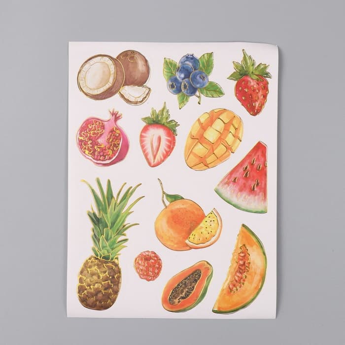 Фотоальбом на кольцах 25 листов Keep memories «Фрукты. Привет, лето!», с наклейками, 19×27×3 см