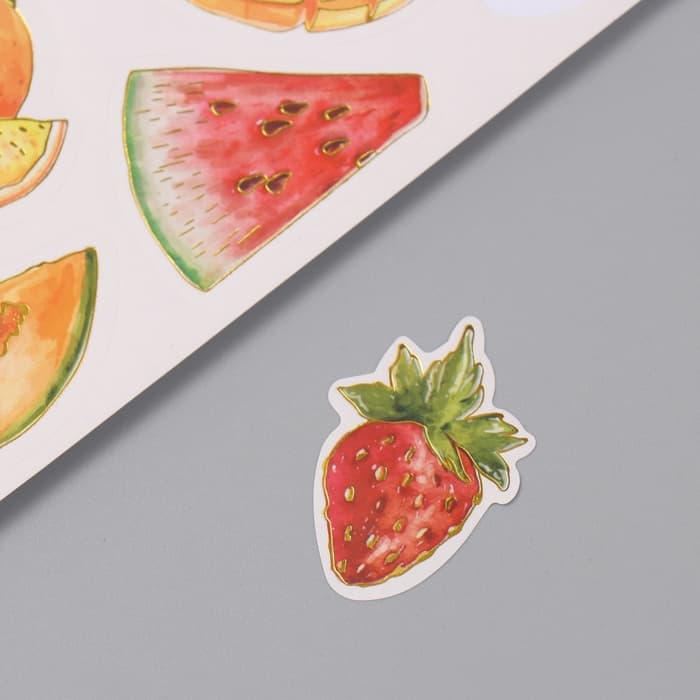 Фотоальбом на кольцах 25 листов Keep memories «Фрукты. Привет, лето!», с наклейками, 19×27×3 см