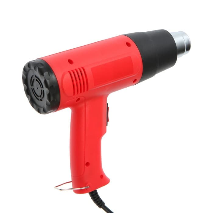 Строительный фен ЛОМ, 1800 Вт, 250-500 л/мин, 300/600 °С, насадка в комплекте