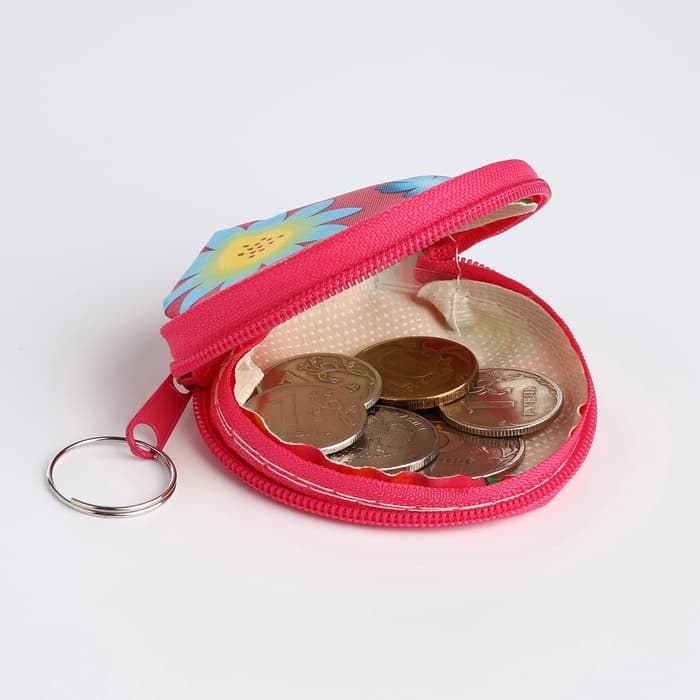 Кошелёк детский «Цветочки», маленький, монетница, МИКС