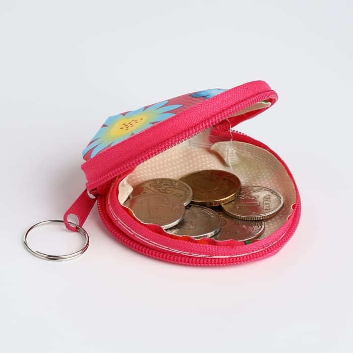 Кошелёк детский «Цветочки», маленький, монетница, МИКС