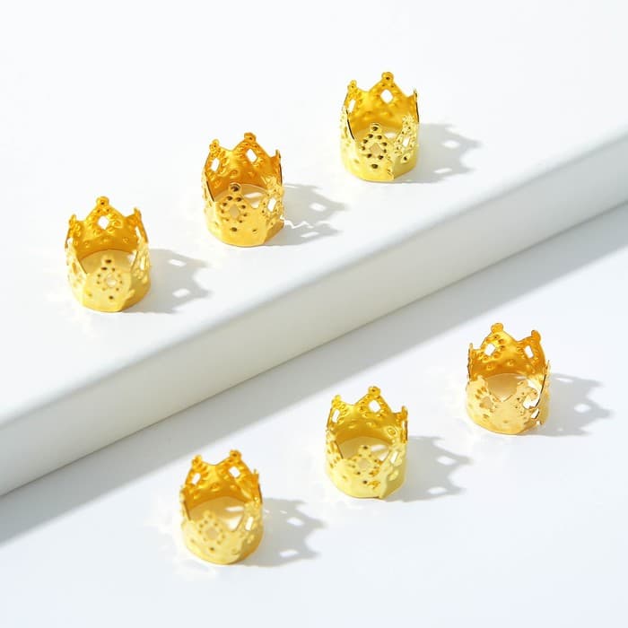 Заколки пирсинг для волос Princess, 6 шт., 0.9×1×0.9 см