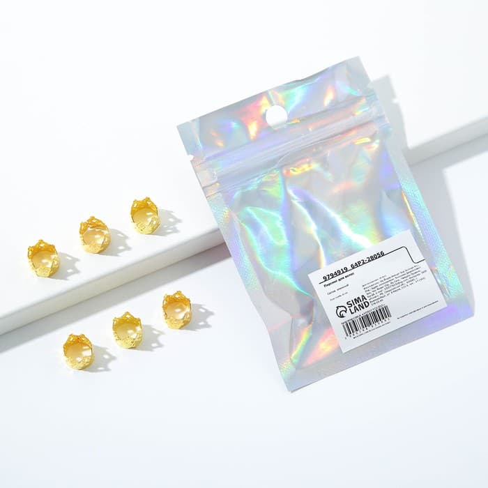 Заколки пирсинг для волос Princess, 6 шт., 0.9×1×0.9 см