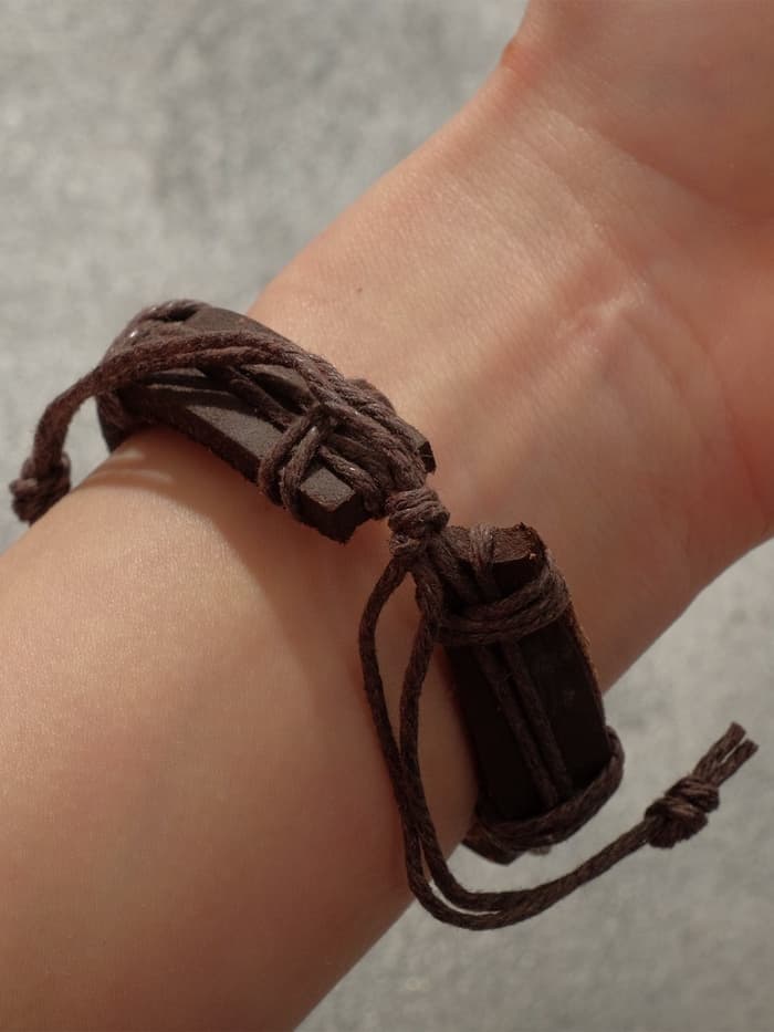 Браслет кожаный «Стиль. Сова», d=6 см, коричневый в чернёном золоте