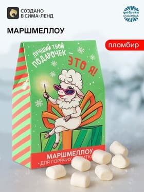 Маршмеллоу для напитков «Лучший твой подарочек», со вкусом пломбира, 40 г