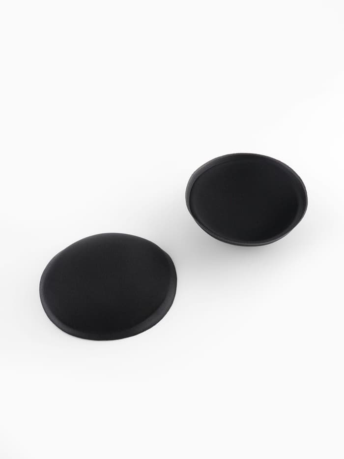 Чашки для бюстгальтера «Круг», L (48), d=14.5 см, пара, чёрные