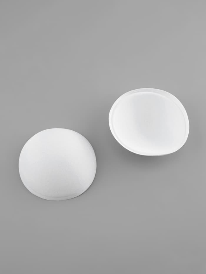 Чашки для бюстгальтера «Круг», L (48), d=14.5 см, пара, белые