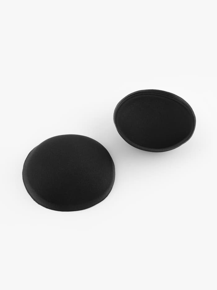 Чашки для бюстгальтера «Круг», 2XL (52), d=16.5 см, пара, чёрные