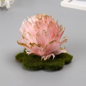 Фигурка на прищепке «Цветок из перышек», декор, 10×10×10 см