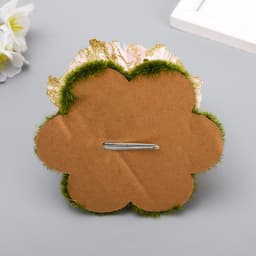 Фигурка на прищепке «Цветок из перышек», декор, 10×10×10 см