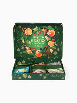 Чай новогодний подарочный «Ароматных моментов», 54 г (30 пакетиков × 1.8 г).