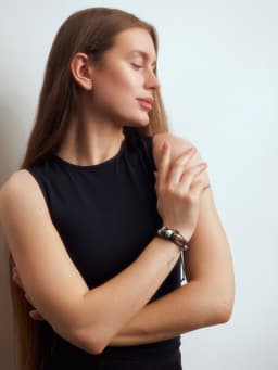 Браслет кожа «Хиппи» бусина, коричневый, d=6 см