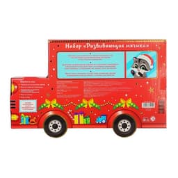 Подарочный набор развивающих тактильных мячиков «Машина Деда Мороза», 7 шт., Крошка Я