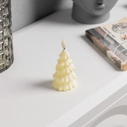 Светодиодная фигура «Ёлочка» 6×12×6 см, пластик, от батареек AG13×3, свечение тёплое белое