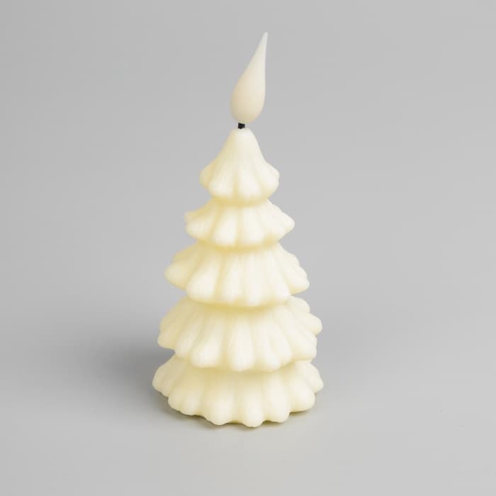 Светодиодная фигура «Ёлочка» 6×12×6 см, пластик, от батареек AG13×3, свечение тёплое белое