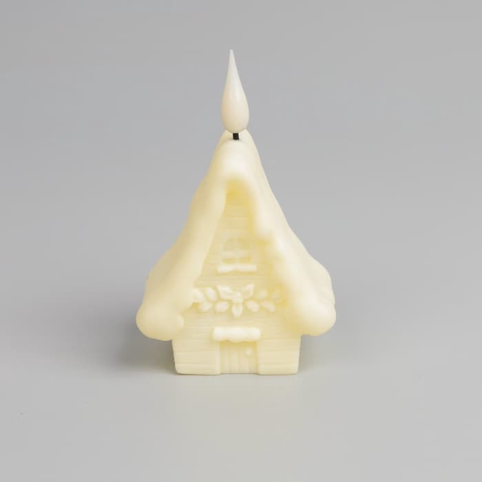 Светодиодная фигура «Домик» 7×11.5×5.5 см, пластик, батарейки AG13×3 (в комплекте), свечение тёплое белое